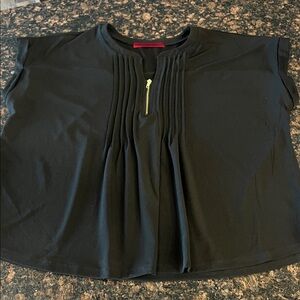 Love  Scarlett Black Pleated Women's Top 2X